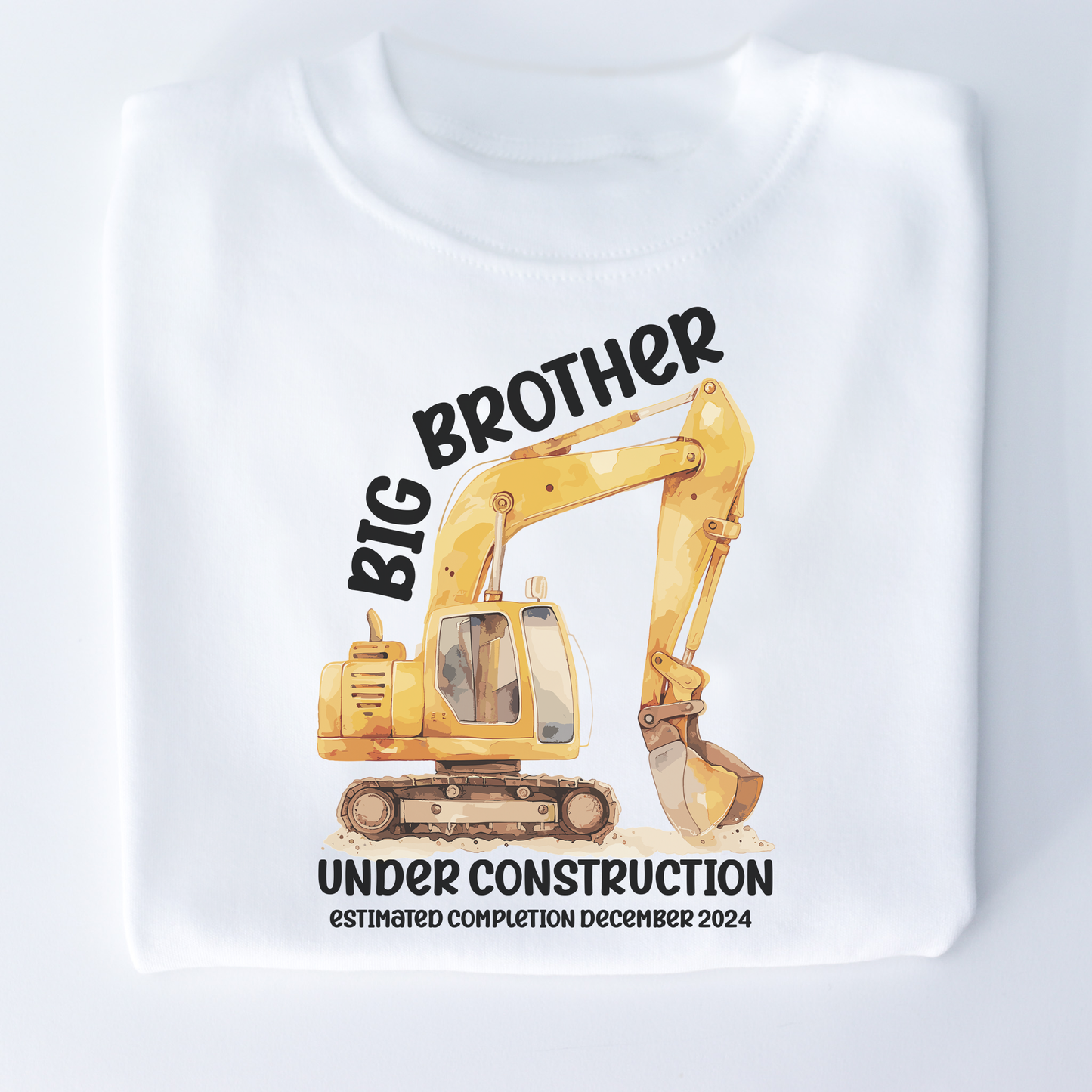 Big Brother Under Construction Personalised White T-Shirt