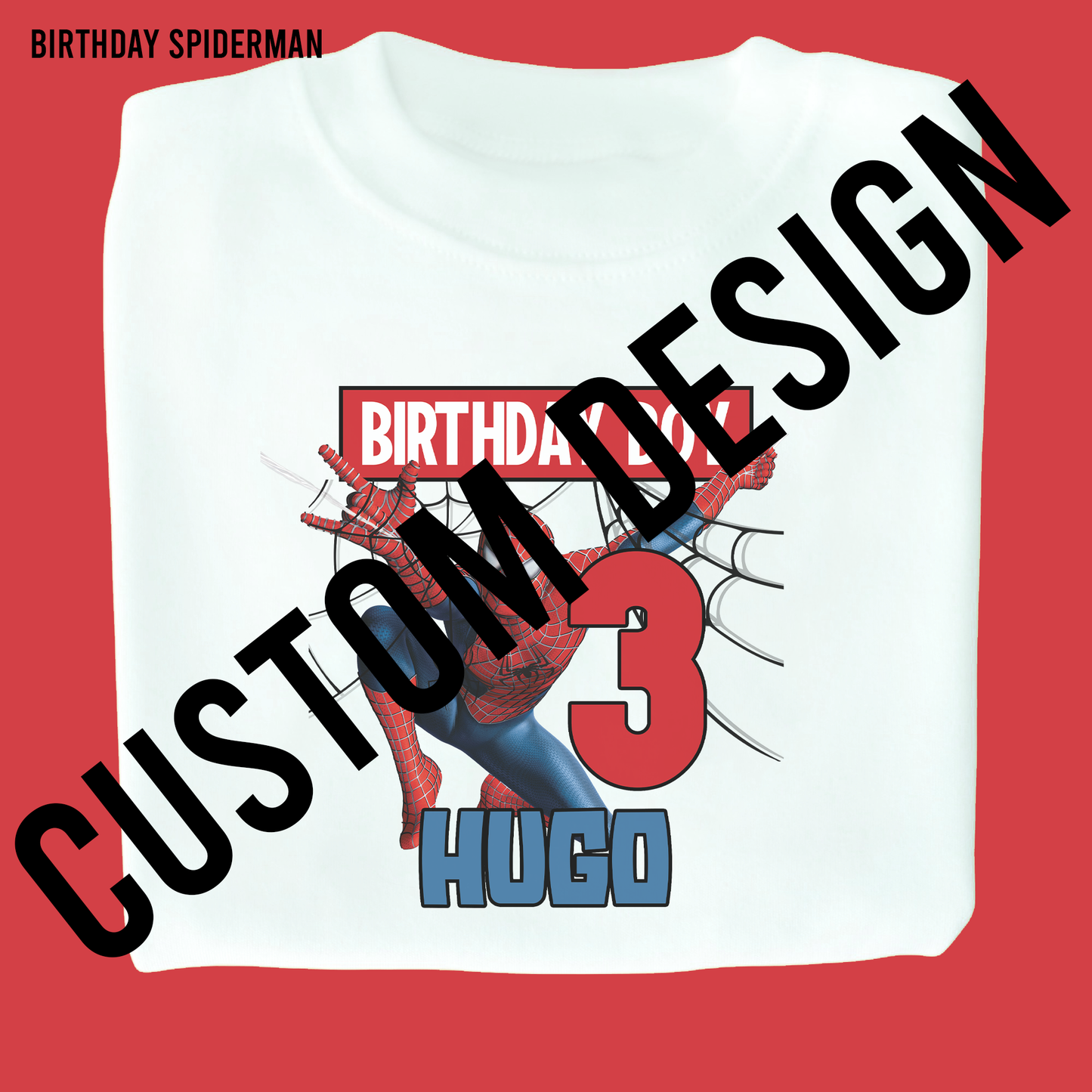 Custom Design White T-Shirt