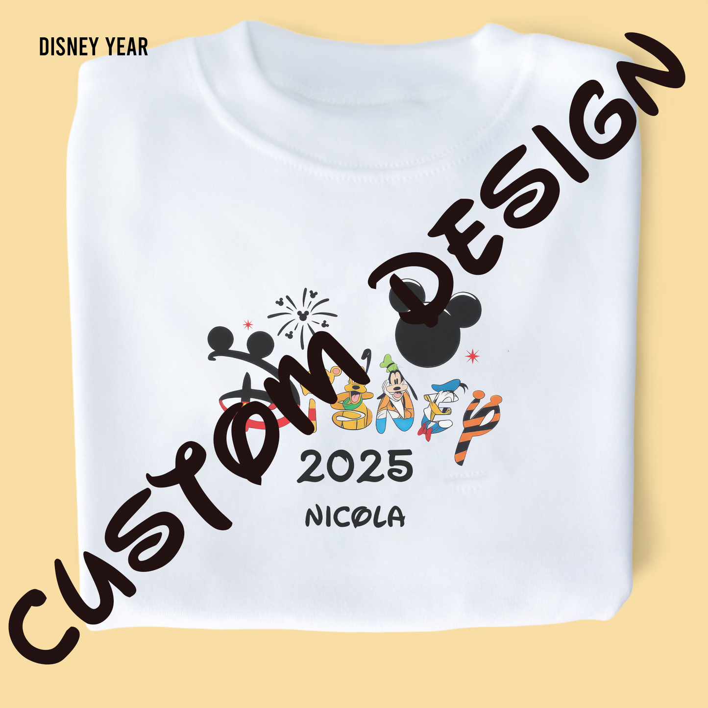 Custom Design White T-Shirt