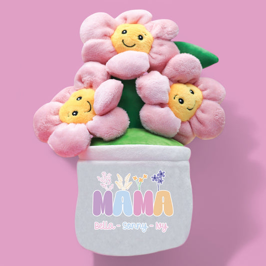 Mama Flowers Flower Pot Plush Teddy