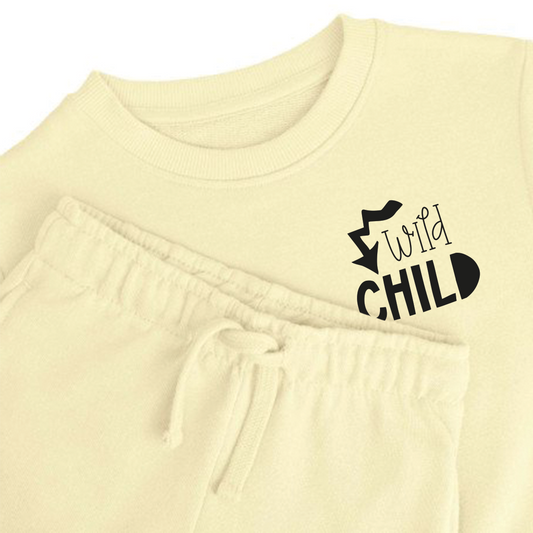 All Colours - Funky Wild Child Child Sweatshirt & Shorts Set