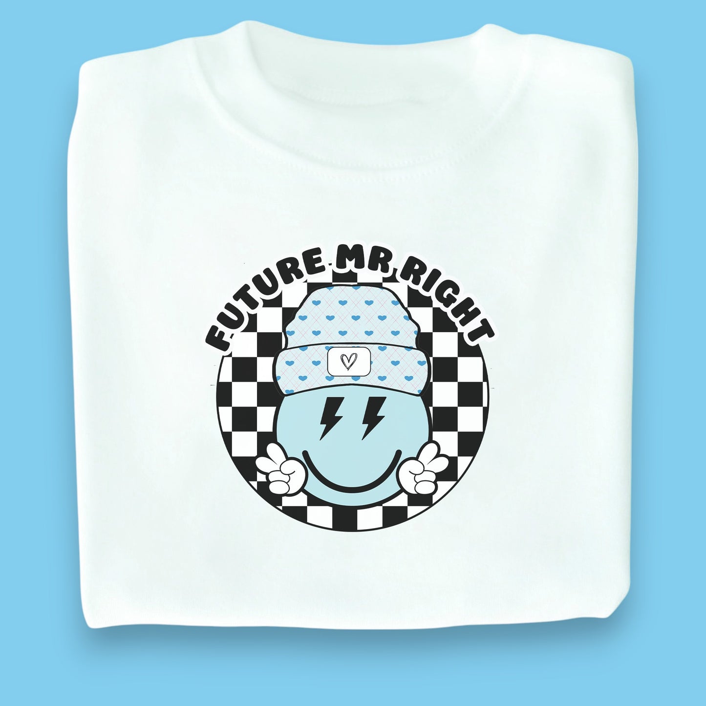 Future Mr Right Valentine's White T-Shirt