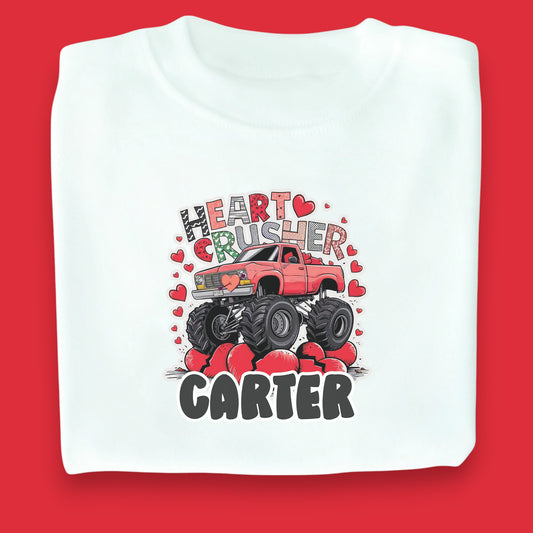 Heartcrusher Valentine's Personalised White T-Shirt