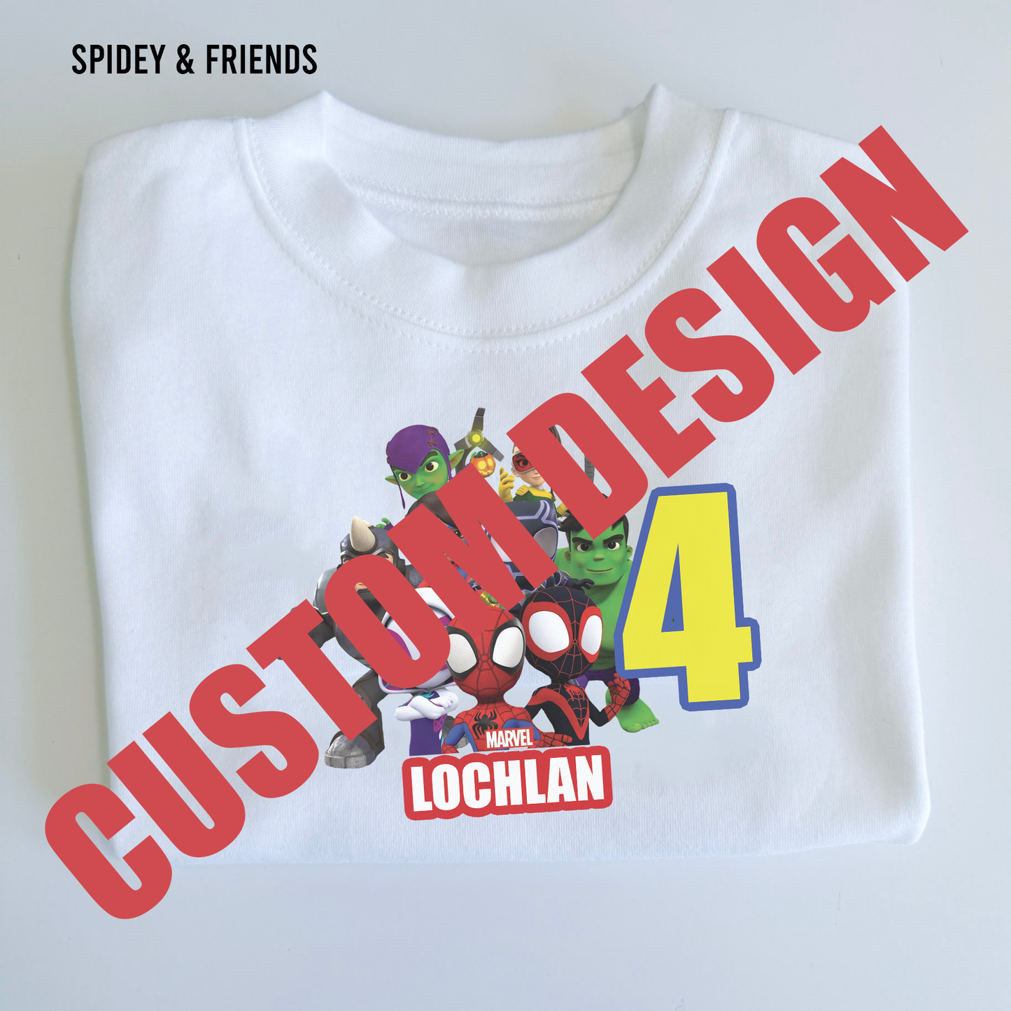 Custom Design White T-Shirt