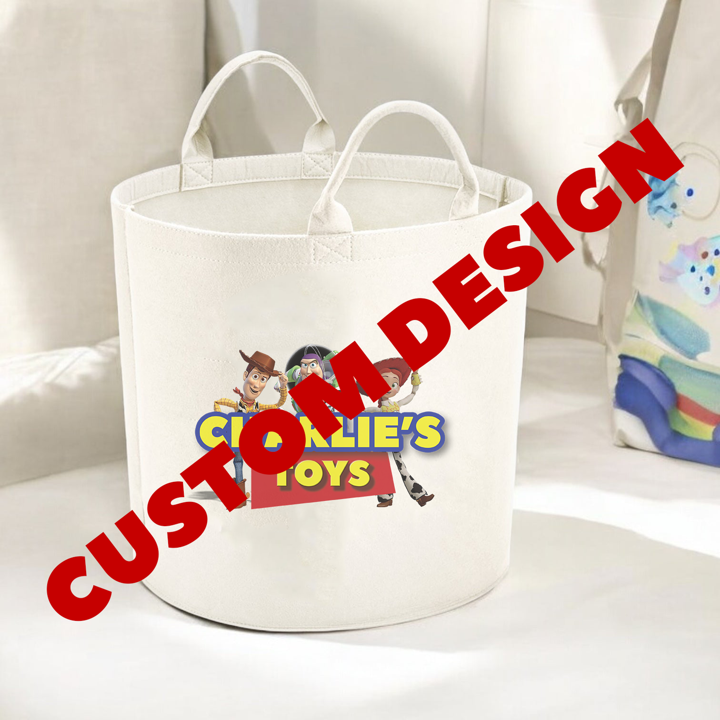 Custom Design Felt Storage Trug Tub