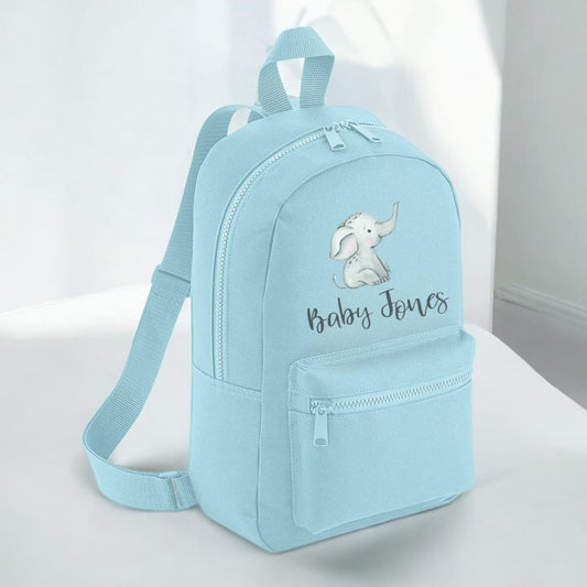 Elephant Name Personalised Mini Essentials Backpack