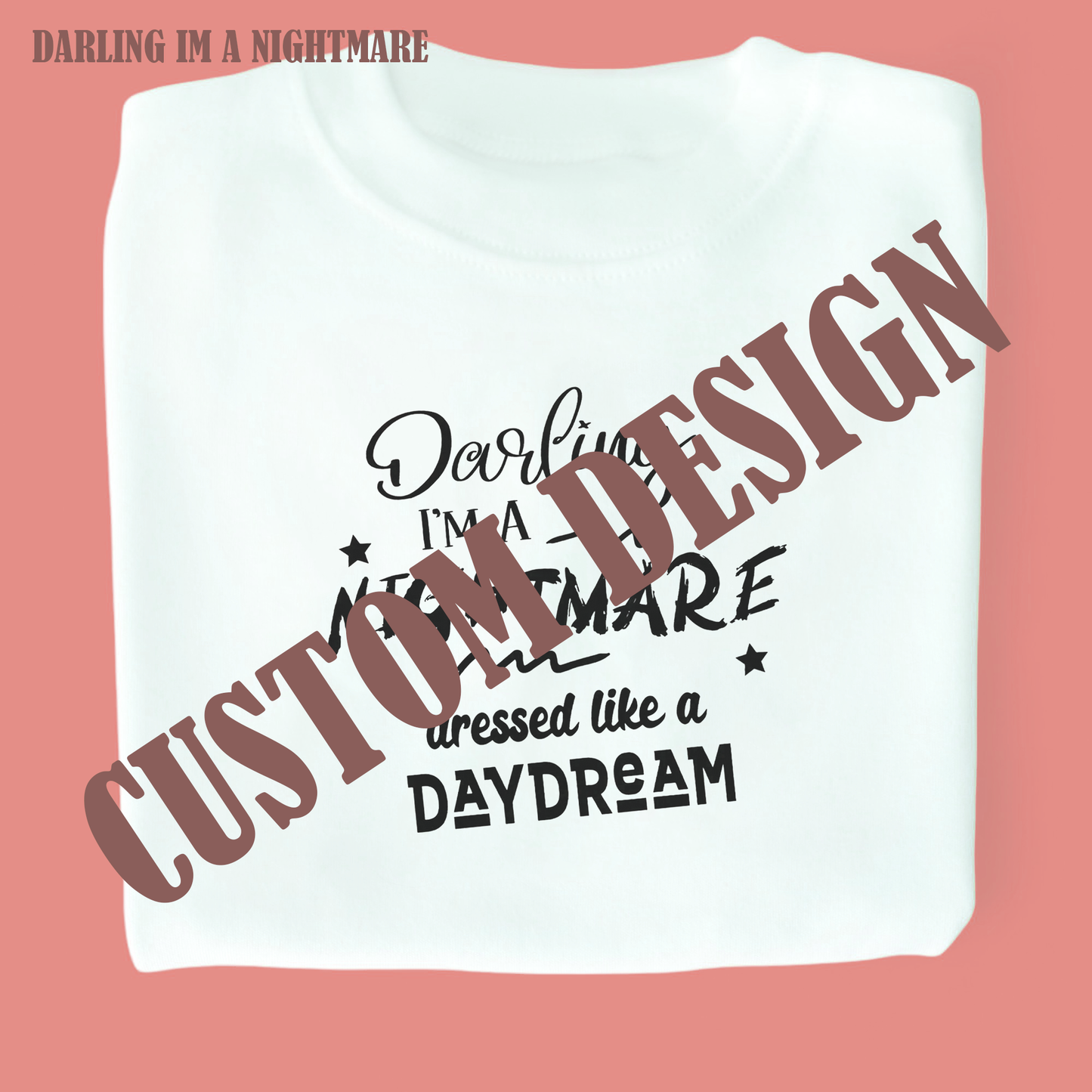 Custom Design White T-Shirt