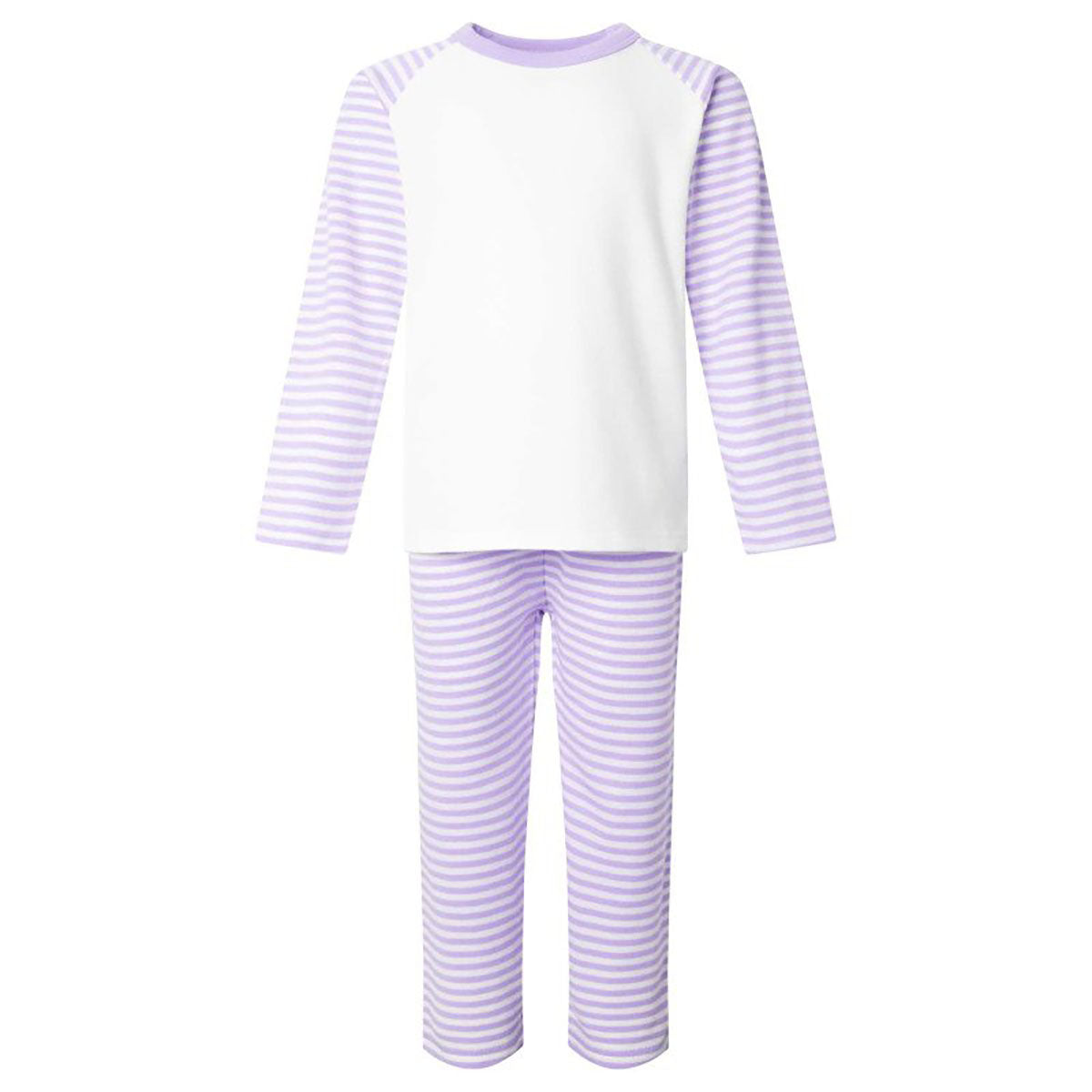 Christening Personalised Pastel Purple Stripe Pj's