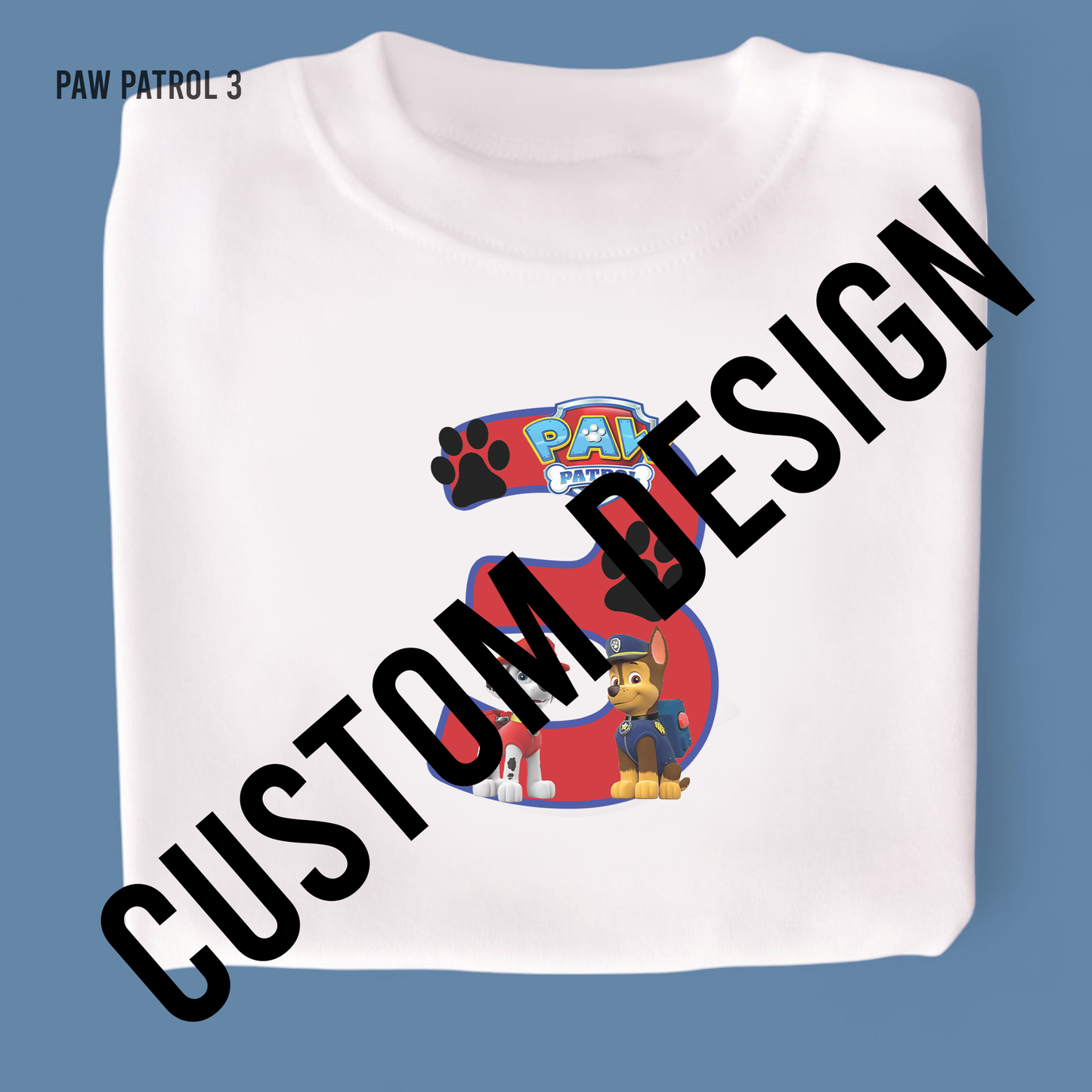 Custom Design White T-Shirt