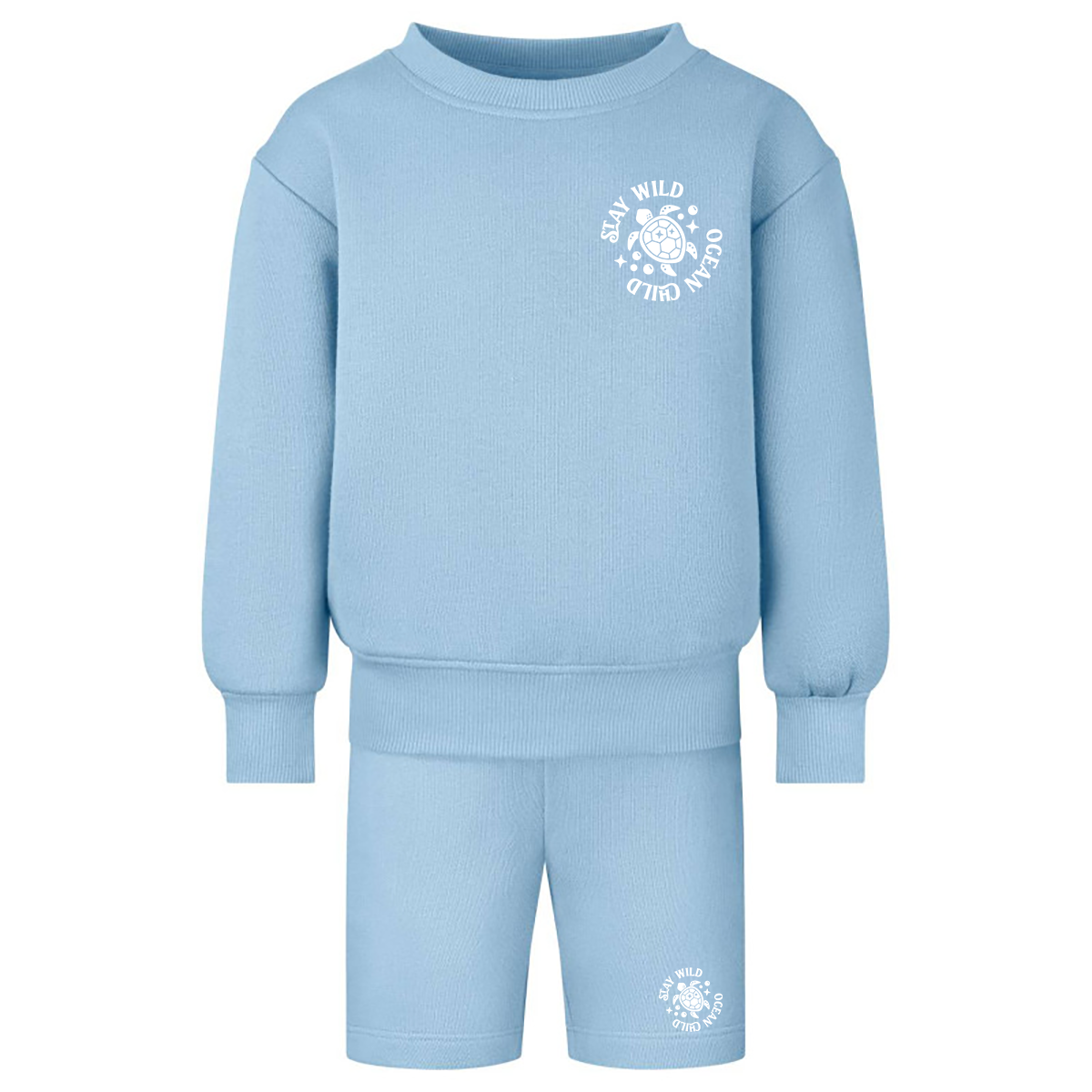 All Colours - Stay Wild Ocean Child Sweatshirt & Shorts Set